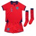 England Kyle Walker #2 kläder Barn VM 2022 Bortatröja Kortärmad (+ korta byxor)